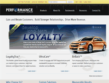 Tablet Screenshot of performanceloyalty.com